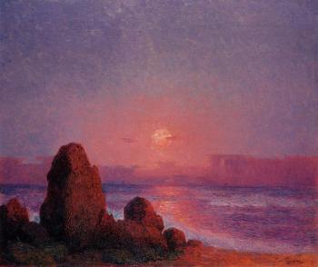 Ferdinand Loyen Du Puigaudeau : Sunset of the Breton Coast